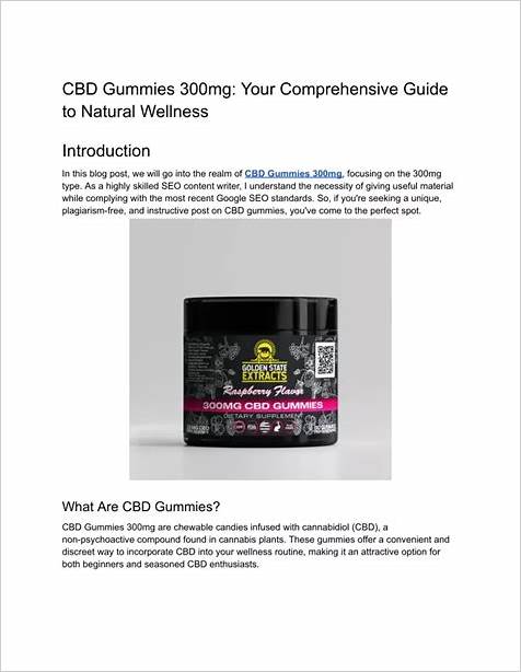 The Benefits and Effects of CBD 300mg Gummies: A Comprehensive Guide