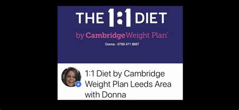 The 1:1 diet by Cambridge weight plan with jemma @ Do it for YOURSELF