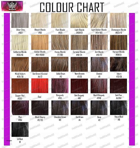 The Demi Color Chart