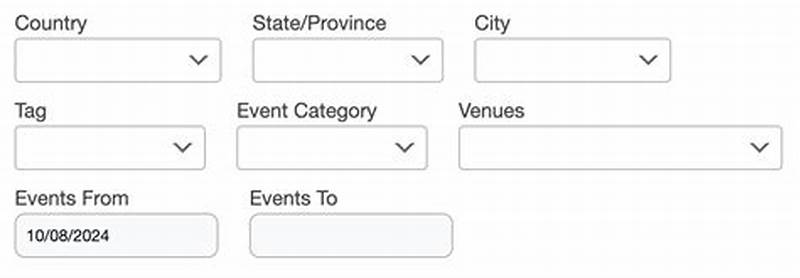 The Events Calendar Filter Bar Shortcode