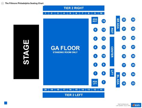 The Fillmore Seating Chart
