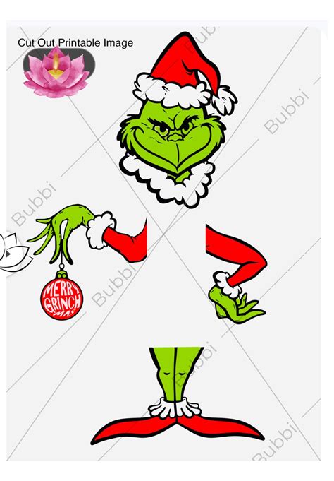 The Grinch Cut Out Template