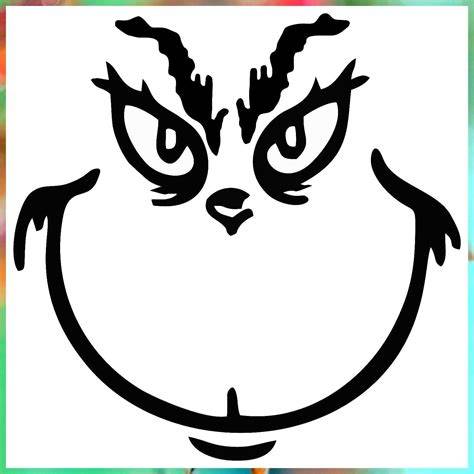 The Grinch Face Template