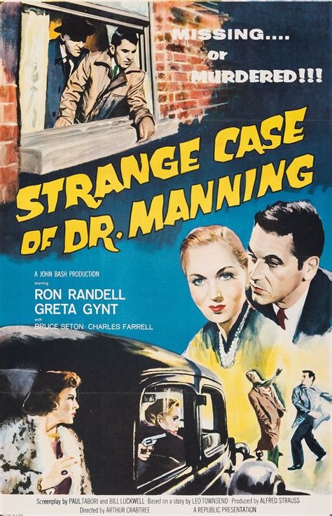 The Strange Case of Dr. Manning (1957) film online,Arthur Crabtree,Greta Gynt,Ron Randell,Garard Green,Bruce Seton