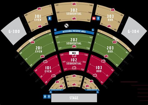 The Wharf Amphitheater Seating Chart With Seat Numbers