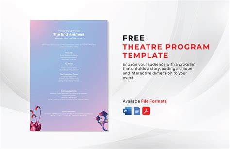 Theatre Programme Template