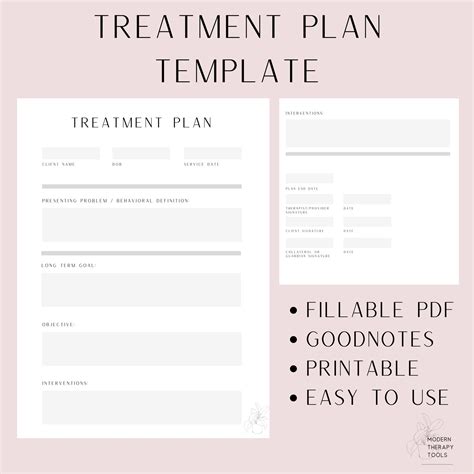 Therapy Plan Template