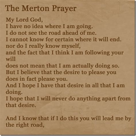 Thomas Merton Prayer Printable