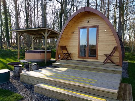 Thornfield Camping Cabins En-suite Glamping Pods with Hot Tubs