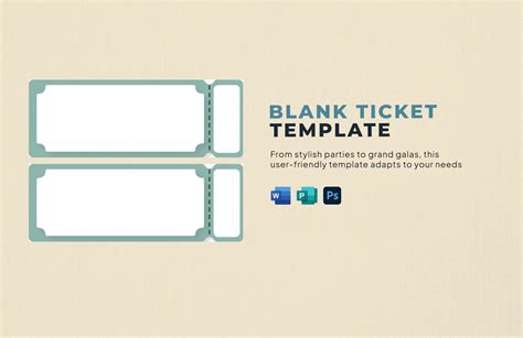Ticket Template Word