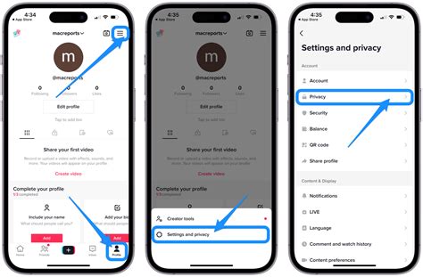 TikTok Settings