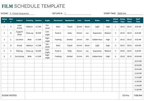 Time Code Film Template