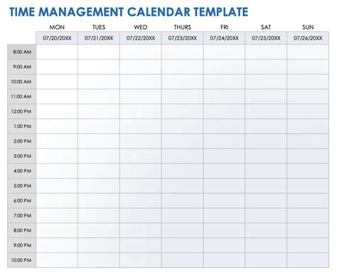 Time Management Template