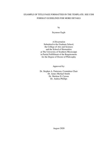 Title Page Templates