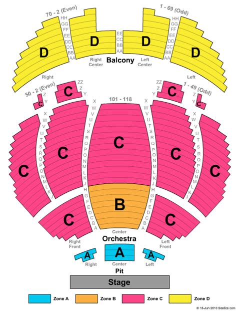 Tn Theatre Seating Chart