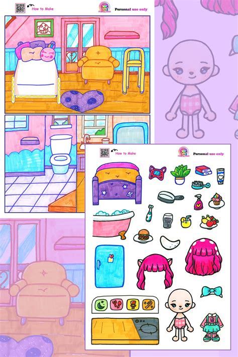 Toca Boca Paper Doll House Printable
