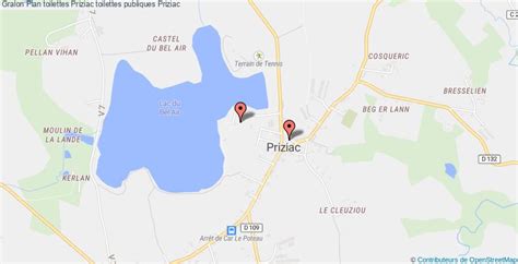 Toilettes publiques à Priziac