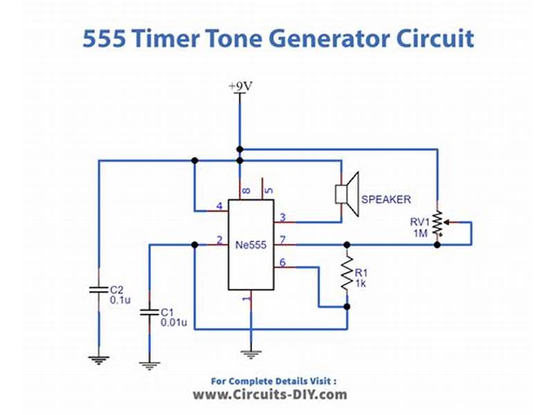 Tone generator circuit using 555 timer