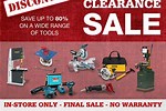 Tool Clearance Sale