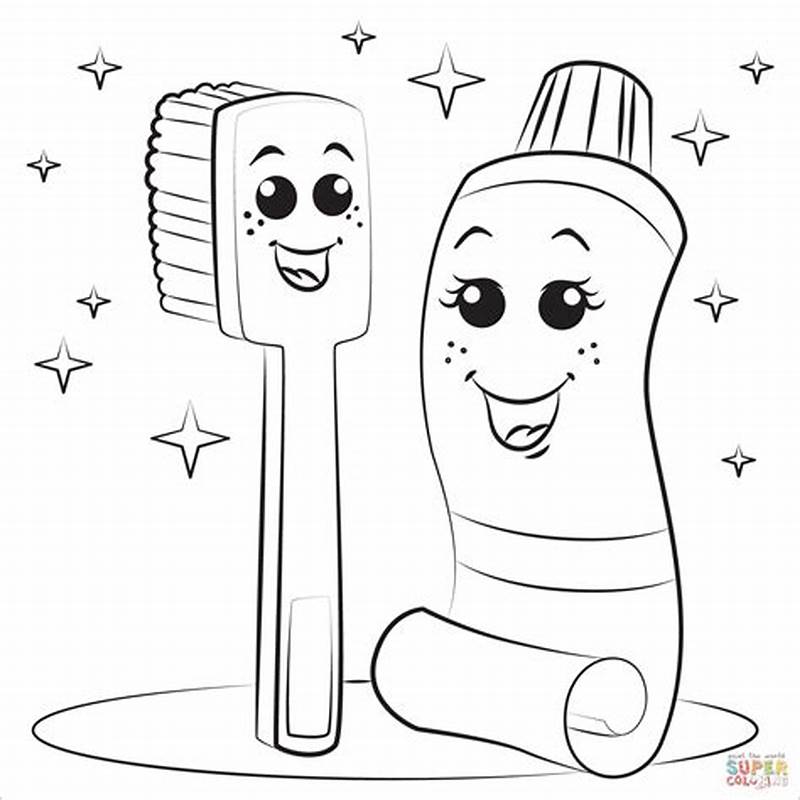 Toothpaste Coloring Page