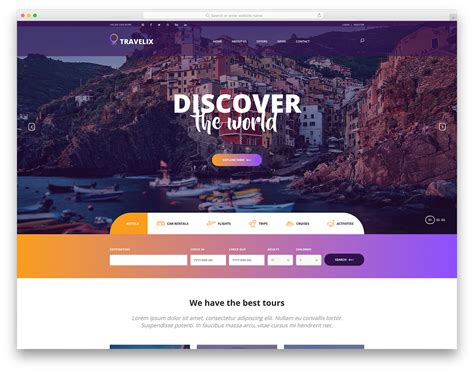 Tourism Web Templates