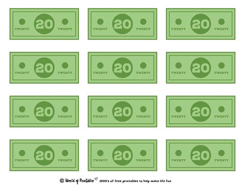 Toy Money Template