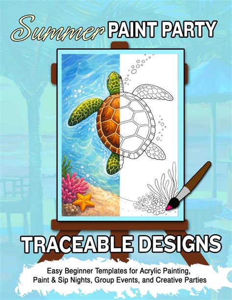 Traceable Easy Paint And Sip Templates