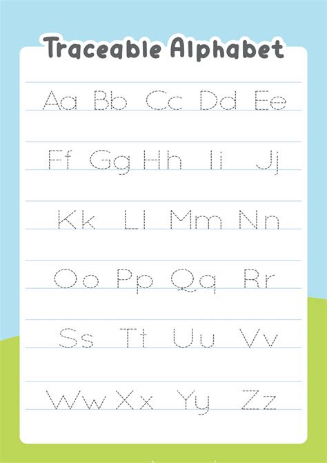 Traceable Printable Letters
