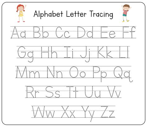 Tracing Letters Worksheets Printable