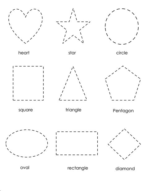 Tracing Shapes Printable