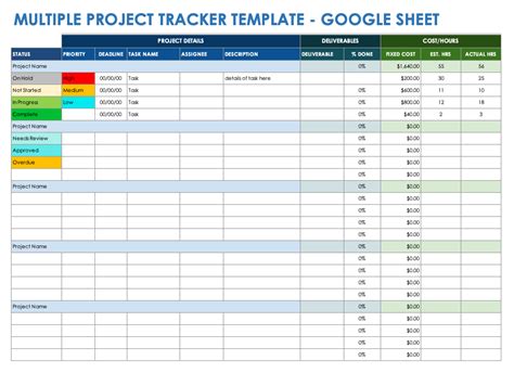 Track Sheet Template