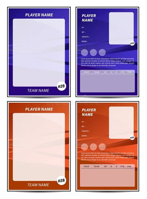 Trading Card Design Template