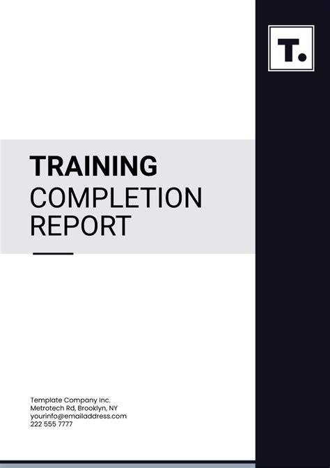 Training Report Template