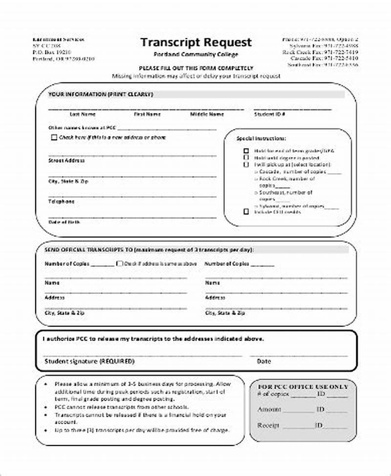 Transcript Request Form Lsac