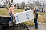 Transporting a Refrigerator On a Trailer