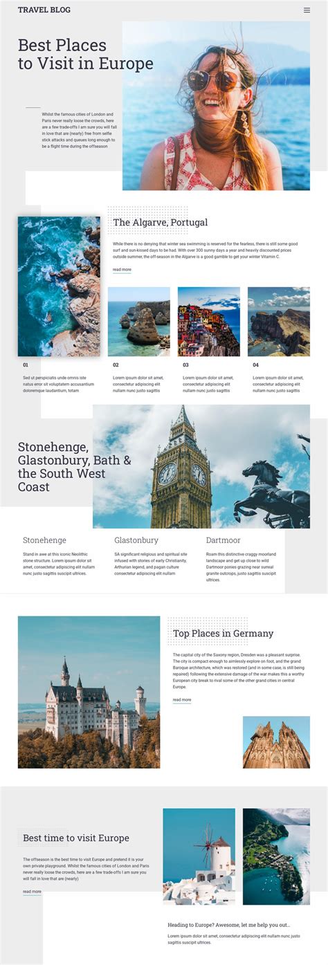 Travel Blog Template Wordpress