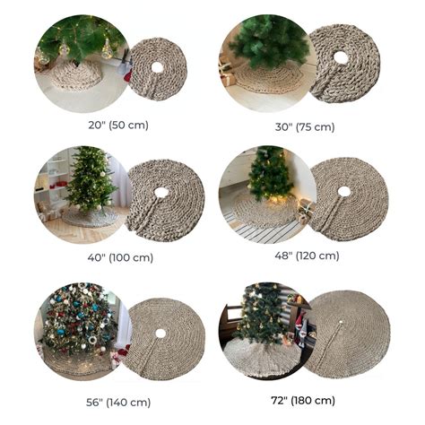 Tree Skirt Sizing Chart