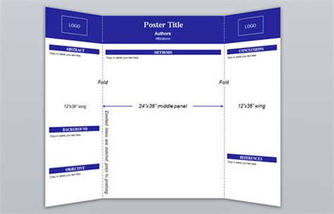 Tri Fold Poster Board Template