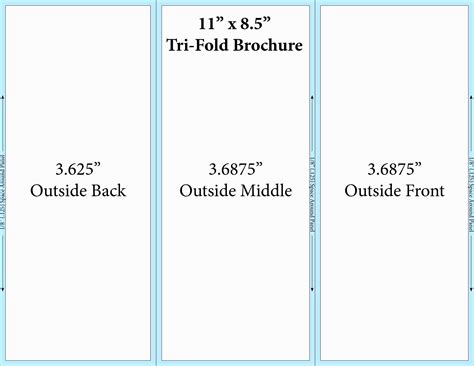 Tri Fold Template For Word
