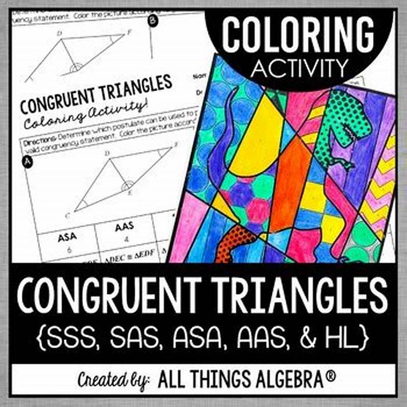 Triangle Congruence Worksheet Coloring Activity Answer Key