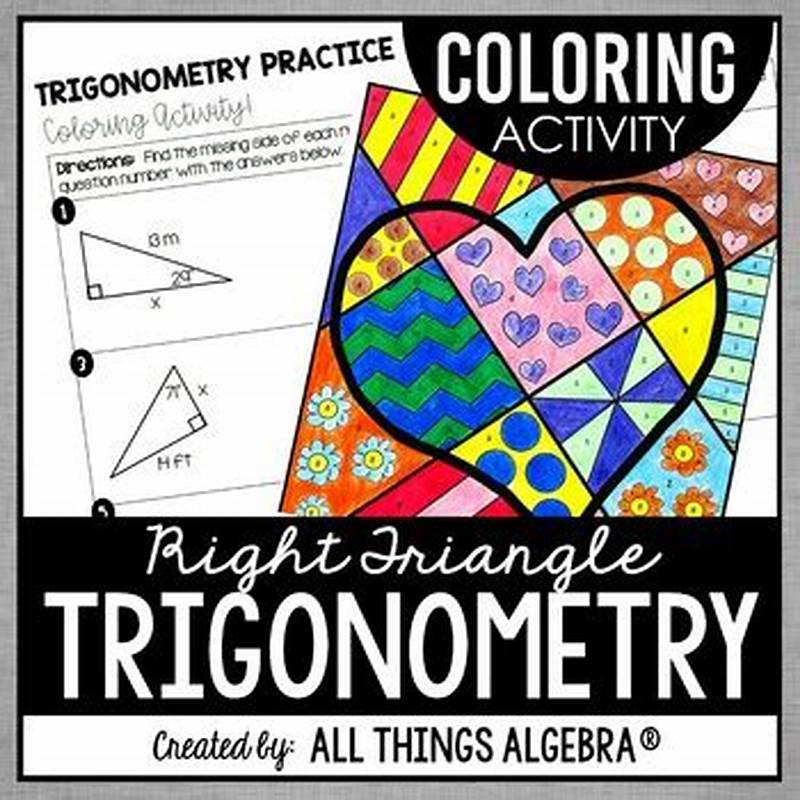 Trigonometry Practice Coloring Activity Answer Key Heart