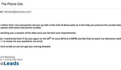 Trying To Reach You Email Template