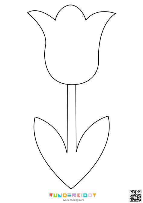 Tulip Flower Template