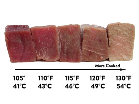 Tuna Steak Temperature Chart