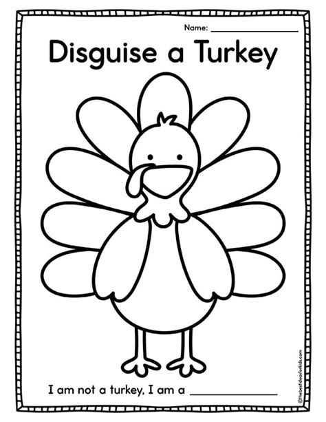Turkey In Disguise Template