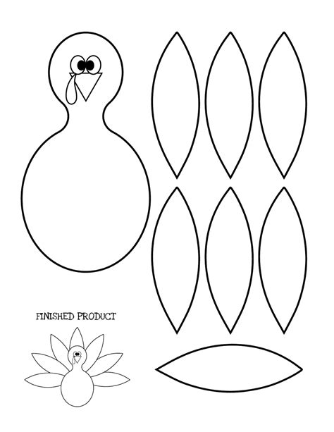 Turkey Printable Cut Out