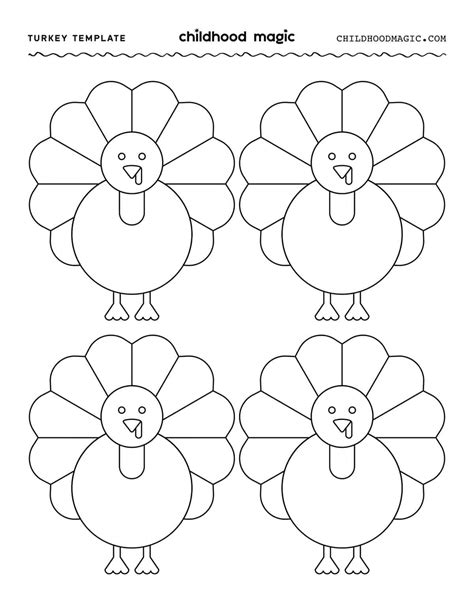 Turkey Templates Free