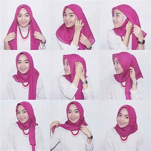 Tutorial Hijab Segi Empat Sederhana