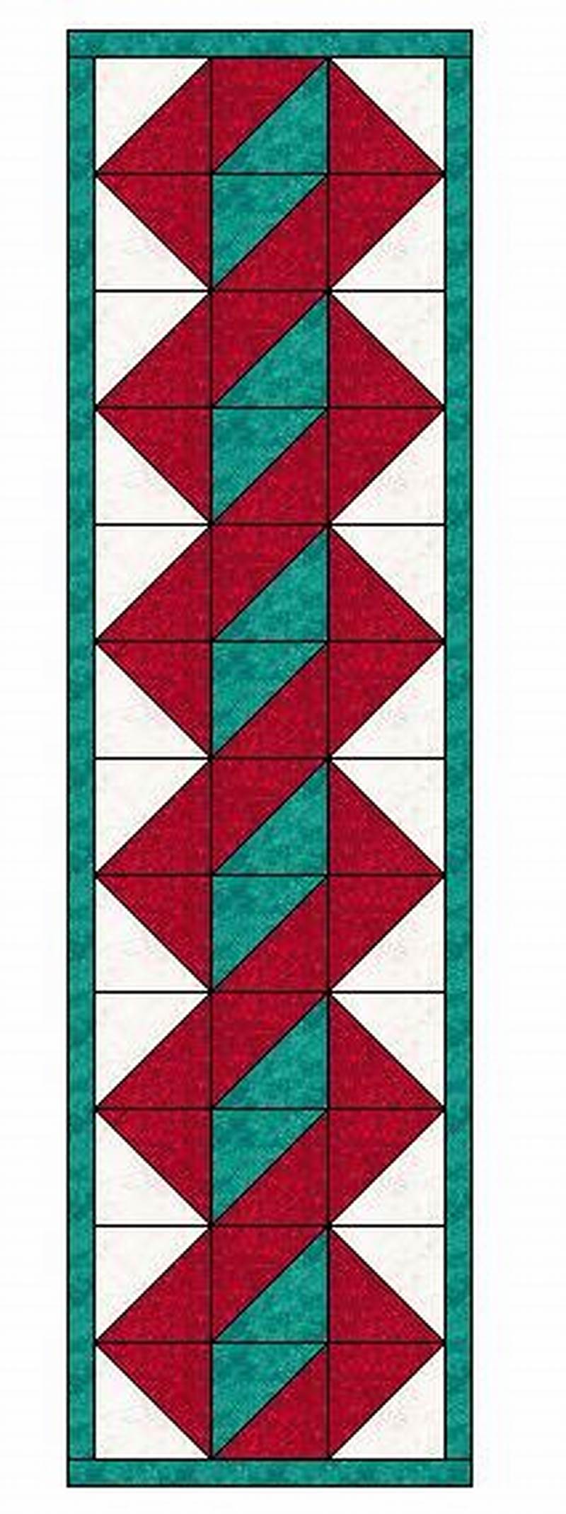 Twisted Pole Table Runner Pattern Free