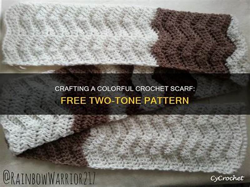 Two Color Scarf Crochet Pattern